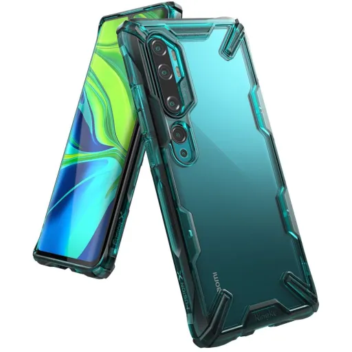 Ringke Fusion X Xiaomi Mi Note 10/10 Pro Türkiz zöld színben Ringke Fusion X Xiaomi Mi Note 10/10 Pro Türkiz zöld színben