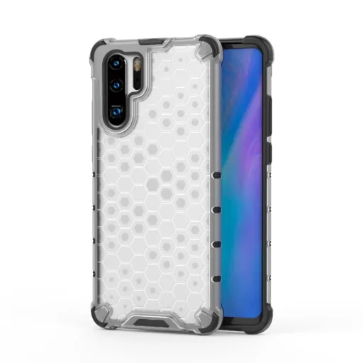 Honeycomb armor TPU tok Huawei P30 Pro átlátszó