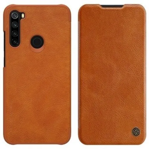 Nillkin Qin bőr fliptok Xiaomi MI Note 10 barna Nillkin Qin bőr fliptok Xiaomi MI Note 10 barna