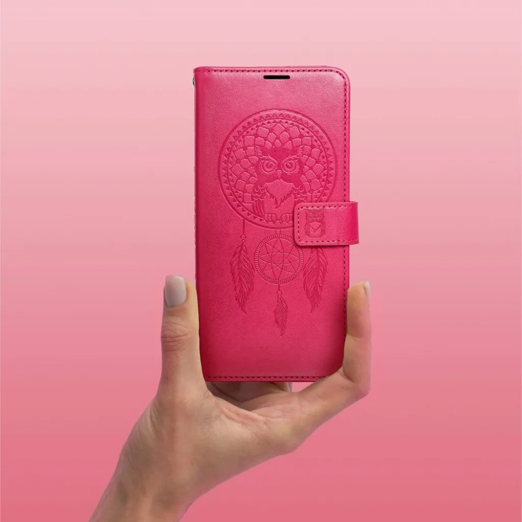 MEZZO fliptok Xiaomi Redmi Note 13 4G álomfogó magenta tok - 7