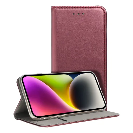 SMART MAGNETO fliptok XIAOMI Redmi Note 13 Pro 4G burgundy tok