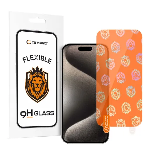 Tel Protect Best Flexible Hybrid Edzett Üveg iPhone 15 Plus / 15 Pro Max üvegfólia