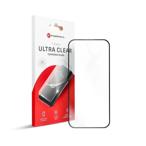 Forcell Ultra Clear üvegfólia - iPhone 15 Pro Max fekete