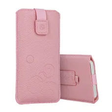 WONDER Deko Pouch tok (XL méret) iPhone 14/14 Pro/iPhone 15/15 Pro/Samsung S23/S23 Plus/S24/S24 Plus/A15/A54 5G pink