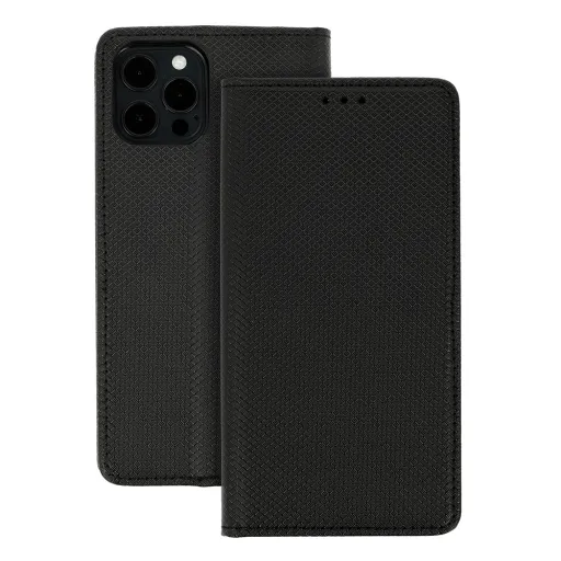 Huawei P30 fliptok mágneses fekete tok Huawei P30 fliptok mágneses fekete tok