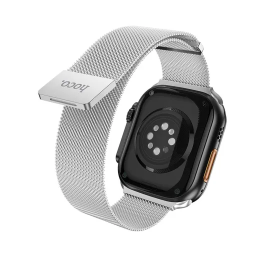 HOCO mágneses fém szíj Apple Watch 38 / 40 / 41 mm AS101 ezüst