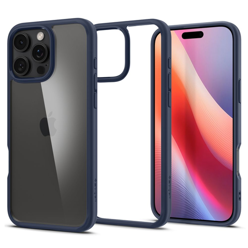 SPIGEN Ultra Hybrid tok iPhone 16 Pro-hoz (tengerészkék) SPIGEN Ultra Hybrid tok iPhone 16 Pro-hoz (tengerészkék)