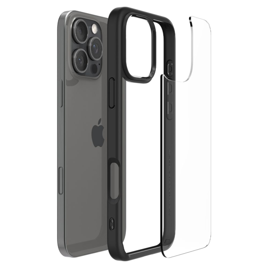  IPHONE 16 Pro Max matt fekete SPIGEN Ultra Hybrid tok - 7