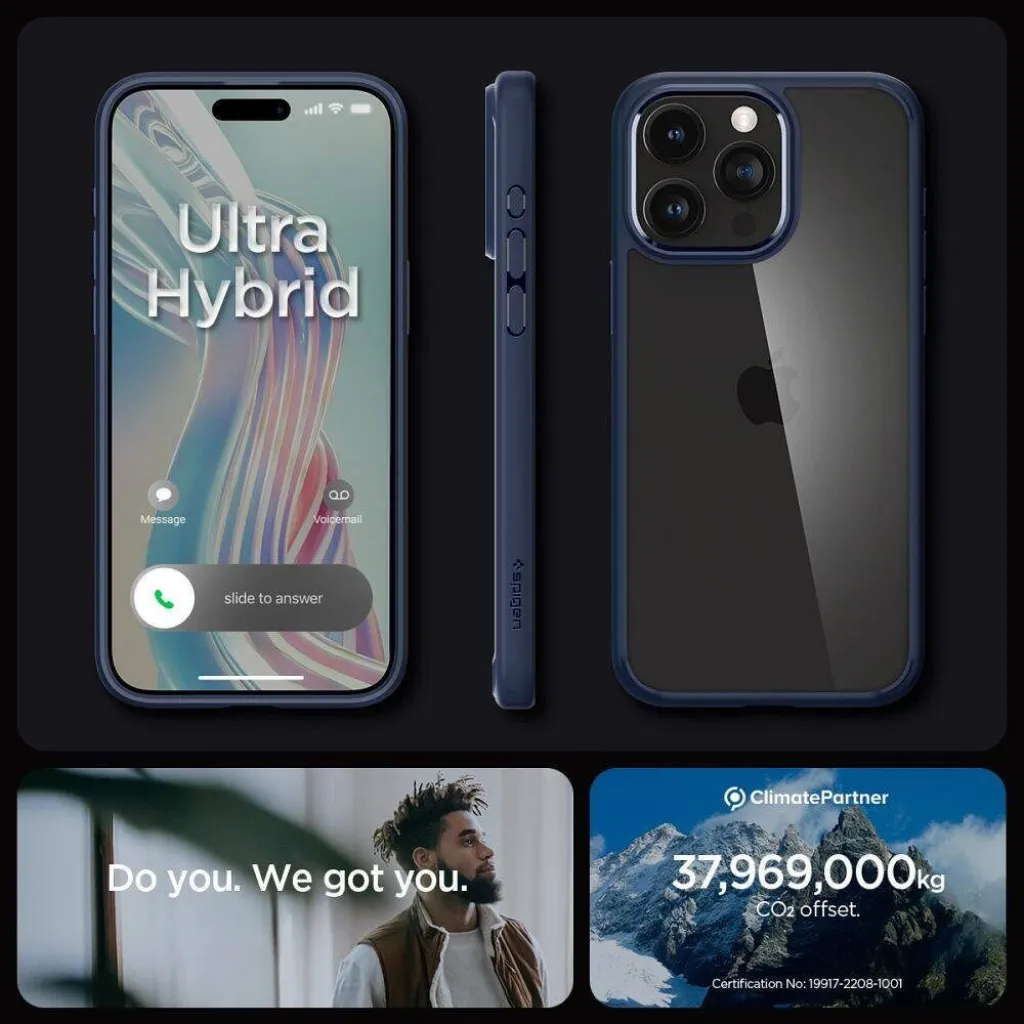  iPhone 16 Pro Max Navy Blue SPIGEN Ultra Hybrid tok - 15