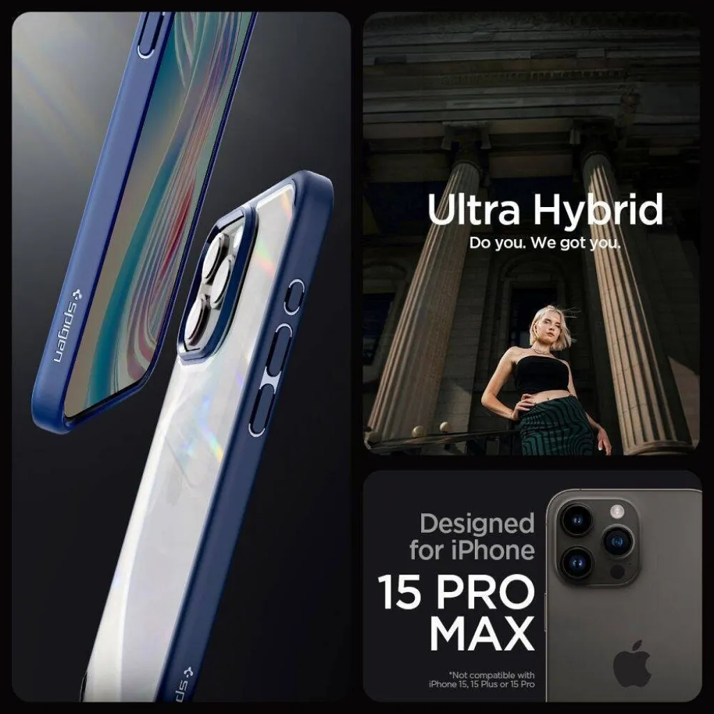  iPhone 16 Pro Max Navy Blue SPIGEN Ultra Hybrid tok - 10