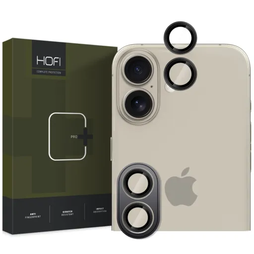 HOFI CAMRING PRO+ IPHONE 16 / 16 PLUS FEKETE ÜVEGFÓLIA