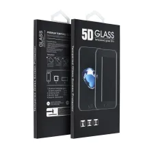 iPhone 16 5D Full Glue Tempered Glass kijelzővédő üvegfólia fekete kerettel