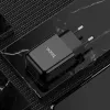 HOCO utazó töltő USB A + kábel USB A-ról Type C-re 2.1A N2 fekete - 2. kép