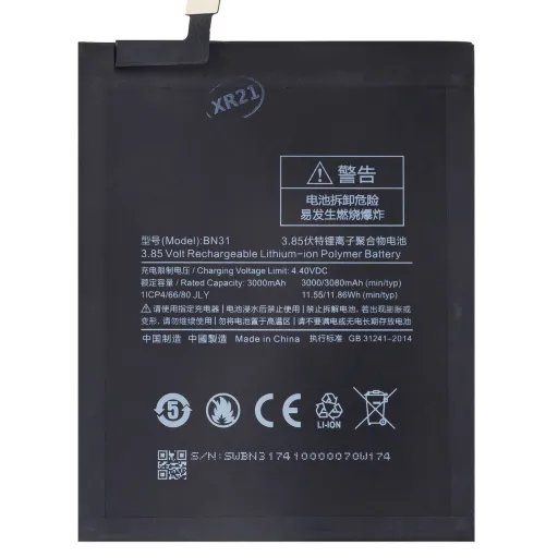 BN31 Xiaomi Akkumulátor 3080mAh (OEM)