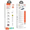 HOCO 4 aljzatos elosztó, hosszabbító kábel + 2 x USB A + Type C PD QC 3A 20W NS1 fehér - 3. kép