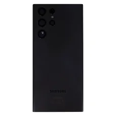 Samsung S908B Galaxy S22 Ultra akkumulátor fedél Phantom Fekete (Szerviz csomag)