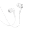HOCO vezetékes fülhallgatók Jack 3,5 mm mikrofonnal M104 fehér - 0. kép