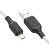 HOCO kábel USB A-Micro USB 2,4A X90 1m fehér - 0. kép