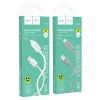 HOCO kábel USB A - Micro USB 2,4A X107 1 m fehér - 3. kép