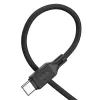 HOCO Type-C USB kábel Type C to Type C 3A 60W X90 1 m fekete - 0. kép
