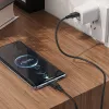 HOCO Type-C USB kábel Type C to Type C 3A 60W X90 1 m fekete - 2. kép
