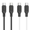 HOCO Type-C USB kábel Type C to Type C 3A 60W X90 1 m fekete - 3. kép