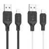 HOCO kábel USB A - Lightning 2,4A X90 1m fekete - 1. kép