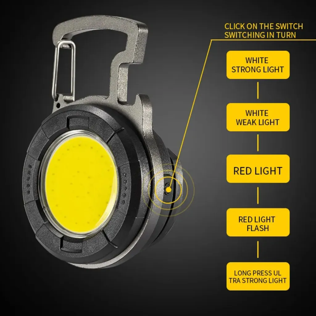 Mini zseblámpa LED kulcstartó YT877 Type C - 5