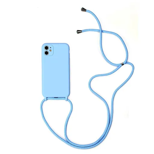 STRAP Szilikon tok iPhone 11 Pro-hoz világoskék