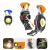 Mini LED elemlámpa kulcstartó W5147 Type C 2 csavarhúzó bitttal narancssárga - 0. kép