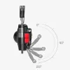 Mini LED zseblámpa kulcstartó W5147 Type C két csavarhúzófejjel kék - 1. kép