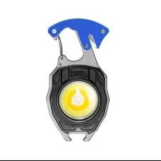 Mini LED zseblámpa kulcstartó W5147 Type C két csavarhúzófejjel kék