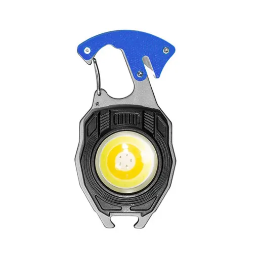 Mini LED zseblámpa kulcstartó W5147 Type C két csavarhúzófejjel kék
