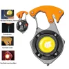 Mini LED zseblámpa kulcstartó W5143 Type C 2 csavarhúzó hegyekkel narancs - 0. kép