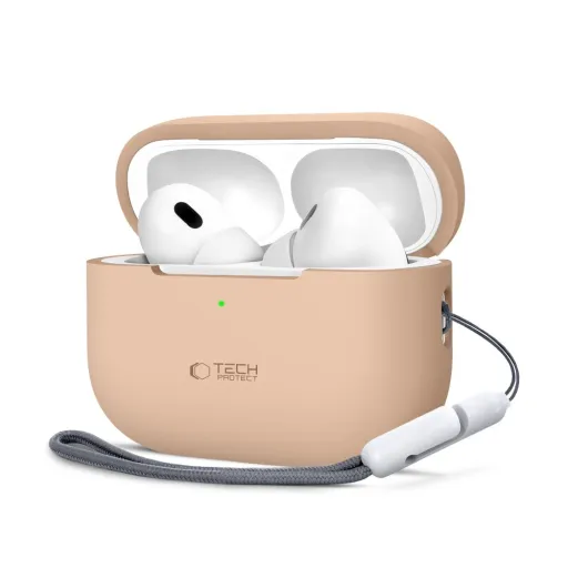 TECH-PROTECT SILICONE APPLE AIRPODS PRO 1 / 2 CAFFE LATTE