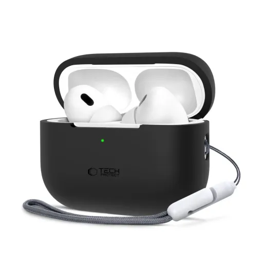 TECH-PROTECT SILICONE APPLE AIRPODS PRO 1 / 2 FEKETE