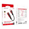 Borofone Adapter BV17 Audio - Type C jack 3,5mm - fekete (DAC) - 3. kép