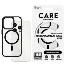 CARE by PanzerGlass Urban Combat tok MagSafe iPhone 15 Pro-hoz - Fekete