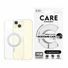 CARE by PanzerGlass Kitámasztós tok MagSafe iPhone 15 Plus - ezüst