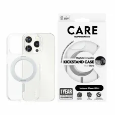 CARE by PanzerGlass Kitámasztós tok MagSafe iPhone 15 Pro - ezüst