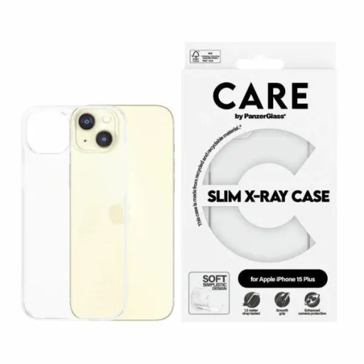 CARE by PanzerGlass Slim X-Ray tok iPhone 15 Plus - Átlátszó