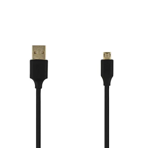 Kábel - USB - Micro USB - reverzibilis 1 méter FEKETE