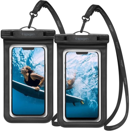 Spigen Aqua Shield A601 tok vízálló IPX8 - fekete 2 db Spigen Aqua Shield A601 tok vízálló IPX8 - fekete 2 db