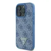 Eredeti GUESS Bőr Metal Logo Strassz Keresztpántos Tok GUHCP16XP4TDSCPB iPhone 16 Pro Max kék - 0. kép