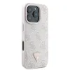 Eredeti Guess bőrtok fém logóval és strasszal vállpántos GUHCP16XP4TDSCPP iPhone 16 Pro Max rózsaszín tok - 2. kép