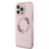 Original Case GUESS IML Flowers Wreath Magsafe GUHMP16LHFWFCP tok iPhone 16 Pro rózsaszín - 0. kép