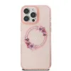 Original Case GUESS IML Flowers Wreath Magsafe GUHMP16LHFWFCP tok iPhone 16 Pro rózsaszín - 1. kép