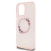 Original Case GUESS IML Flowers Wreath Magsafe GUHMP16LHFWFCP tok iPhone 16 Pro rózsaszín - 4. kép