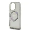 Original Case GUESS IML Flowers Wreath Magsafe GUHMP16LHFWFCK tok iPhone 16 Pro fekete - 4. kép