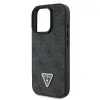 Original Case GUESS hardcase Leather 4G Triangle Strass Magsafe GUHCP16LP4TDPK iPhone 16 Pro tok fekete - 4. kép